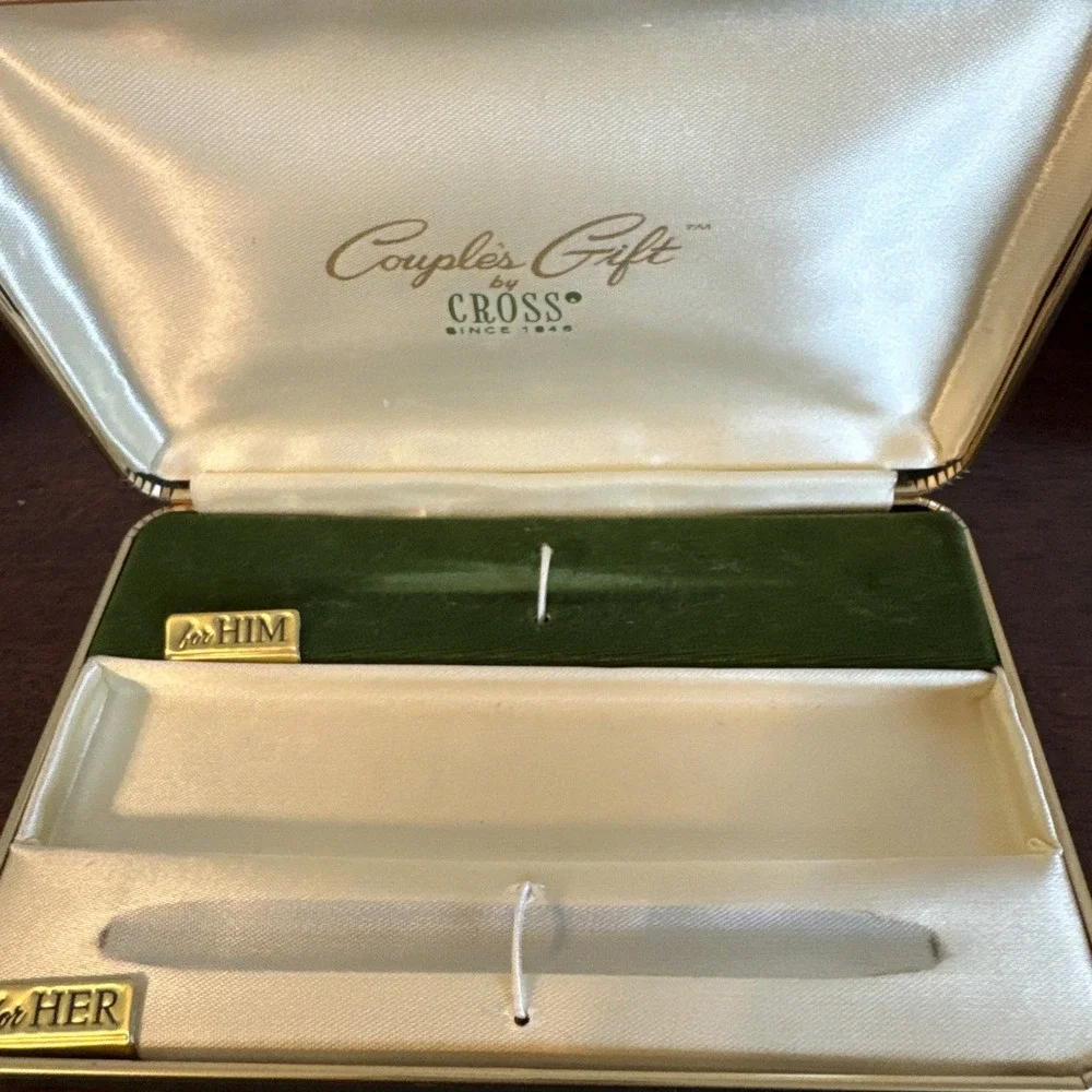 Sterling Cross Couples Gifts - For Him & For Her Pen Set Vintage Hard Case